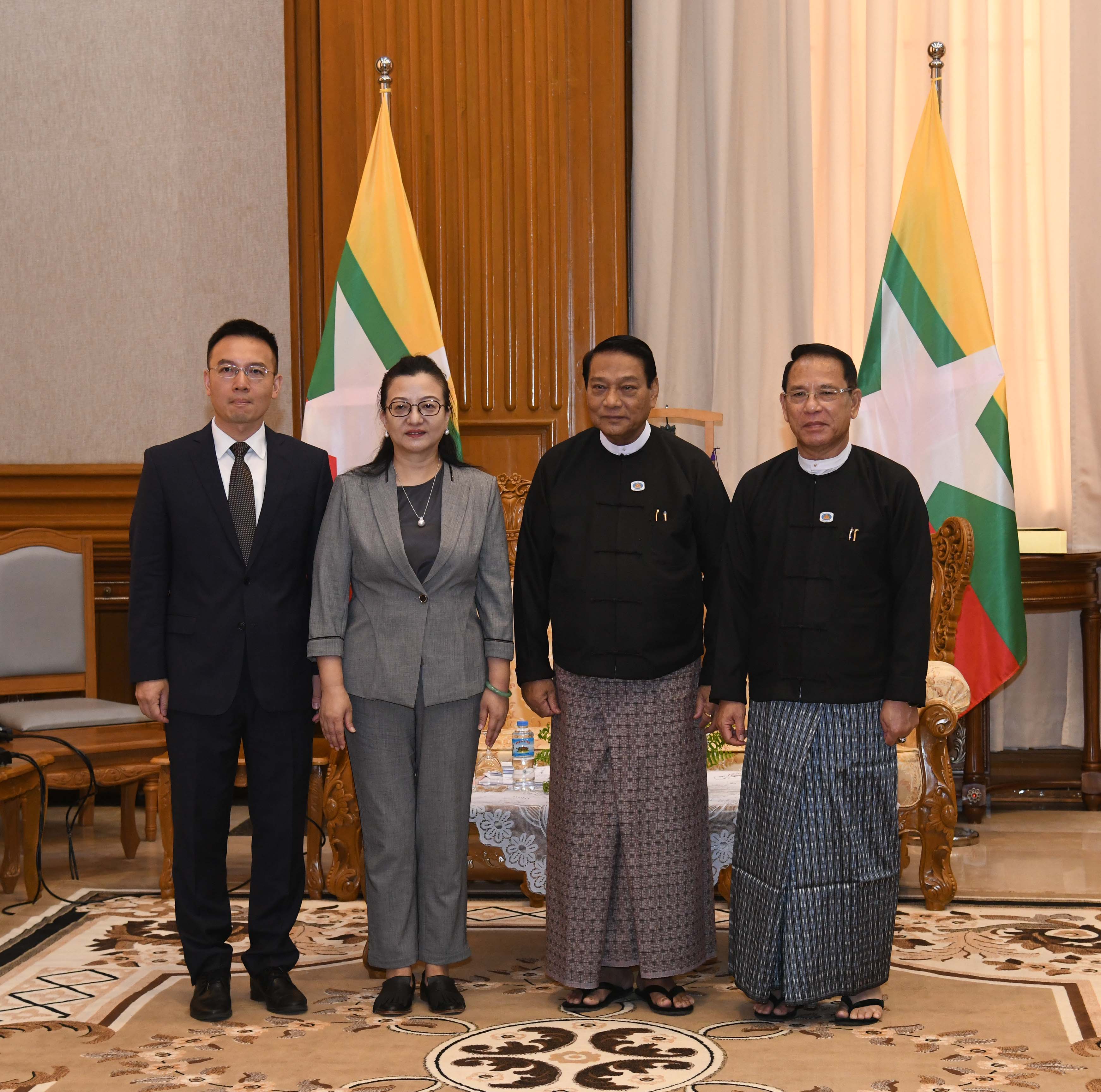 ပြည်သူ့လွှတ်တော်ဥက္ကဋ္ဌ ဦးခင်ရီ မြန်မာနိုင်ငံဆိုင်ရာ တရုတ်ပြည်သူ့သမ္မတနိုင်ငံ သံအမတ်ကြီးအား လက်ခံတွေ့ဆုံ
