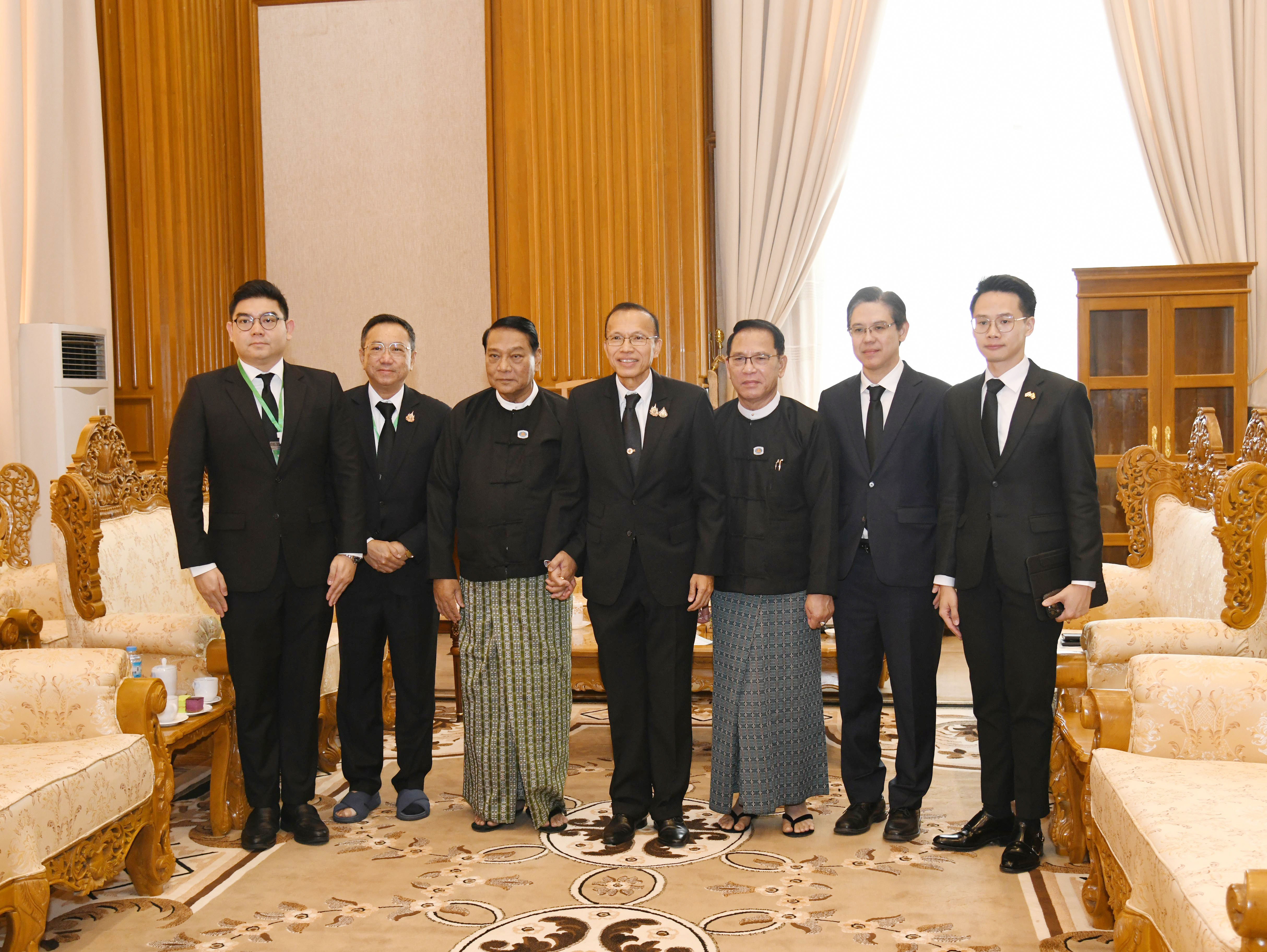 ပြည်သူ့လွှတ်တော်ဥက္ကဋ္ဌ ဦးခင်ရီ ထိုင်းနိုင်ငံ နိုင်ငံခြားရေးဝန်ကြီး၏ အကြံပေးပုဂ္ဂိုလ်အား လက်ခံတွေ့ဆုံ