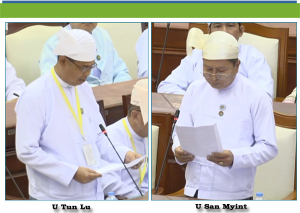 (င)-ဦးစန်းမြင့် (မြစ်သားမဲဆန္ဒနယ်)-မေးခွန်း