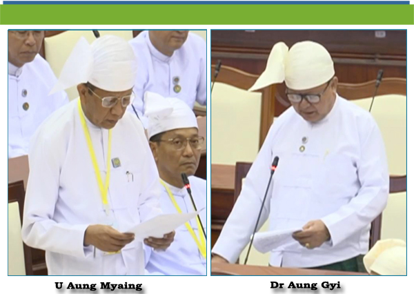(ခ)- ဒေါက်တာအောင်ကြီး(ကျိုက်လတ်မဲဆန္ဒနယ်)-မေးခွန်း