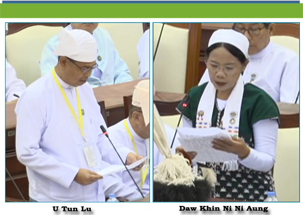 (ဃ)- ဒေါ်ခင်နီနီအောင်(ကော့ကရိတ်မဲဆန္ဒနယ်)-မေးခွန်း