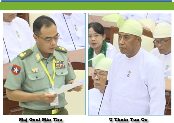 (ဃ)- ဦးသိန်းထွန်းဦး(အမရပူရမဲဆန္ဒနယ်) - မေးခွန်း