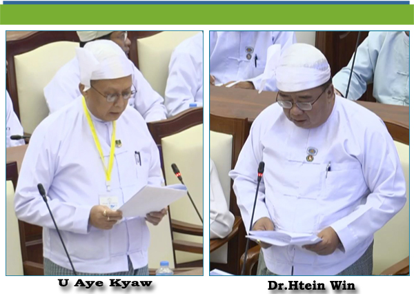 (ဃ)- ဒေါက်တာထိန်ဝင်း(ကျောင်းကုန်းမဲဆန္ဒနယ်)-မေးခွန်း